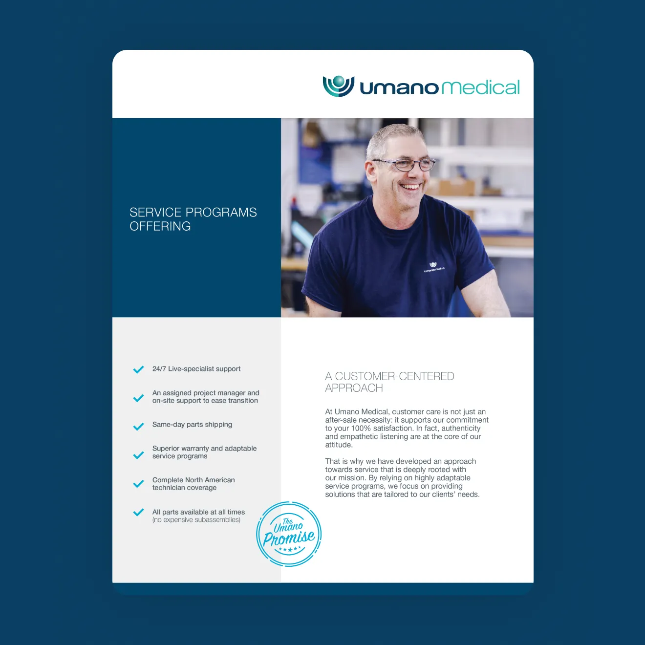 Umano, brochure